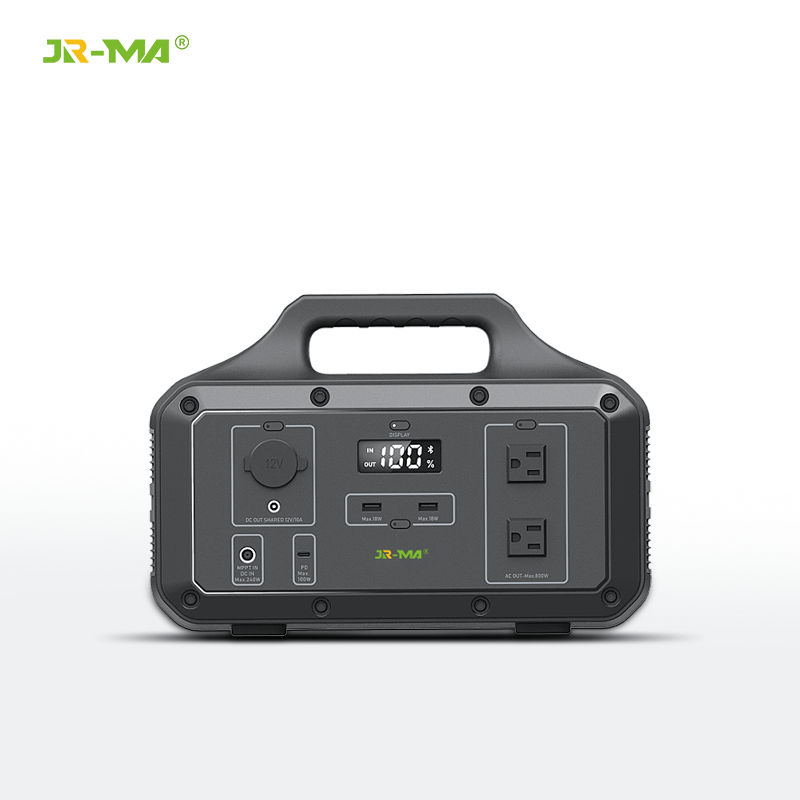 JR-MA LiFePo4 battery 800W portable power station power bank 4000+ cycles