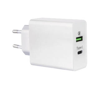 TYPE-C PD 18W + Quick Charge 3.0